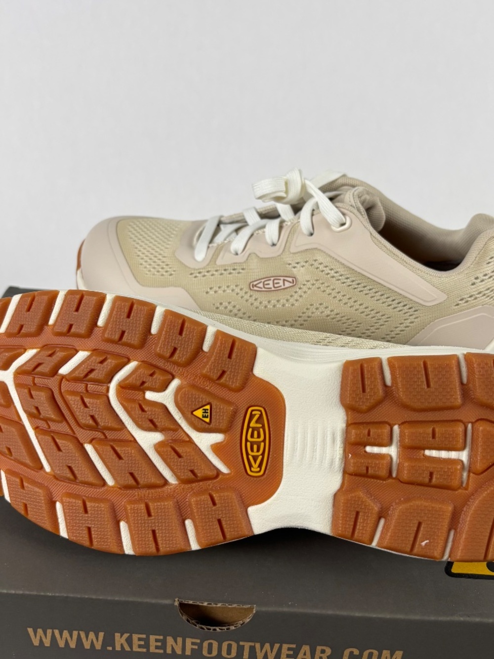 KEEN, Utility, Sparta 2, Industrial, Work Shoes Women's Cream Alloy Toe Size 8.5 - Picture 10 of 13